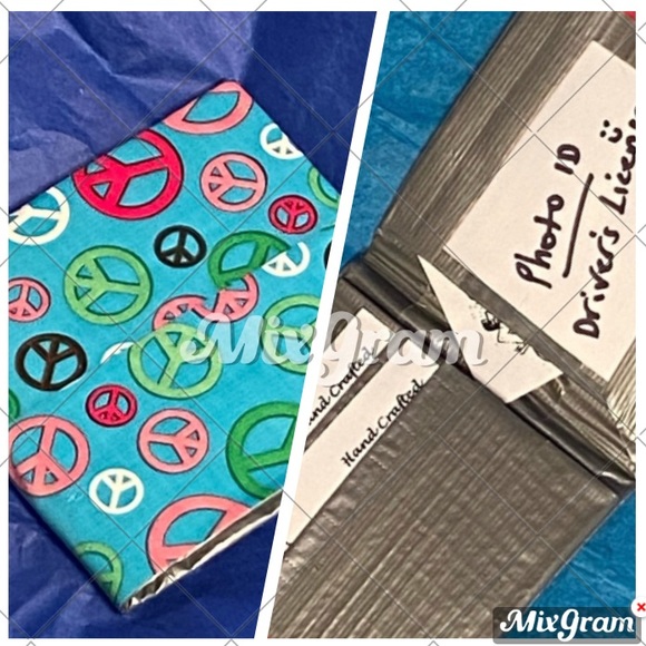 Hand Crafted Other - 🟢5/$25  𝑯𝒂𝒏𝒅𝒎𝒂𝒅𝒆 Peace Duct Tape Wallet